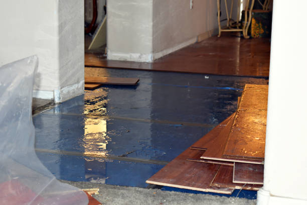 Professional Burst Pipe Cleanup technician working in Riverbank, CA